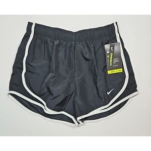 Nike Dri-FIT Women Mid Rise Tempo 3" Running Shorts Black/White Size Small NWT